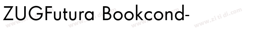 ZUGFutura Bookcond字体转换